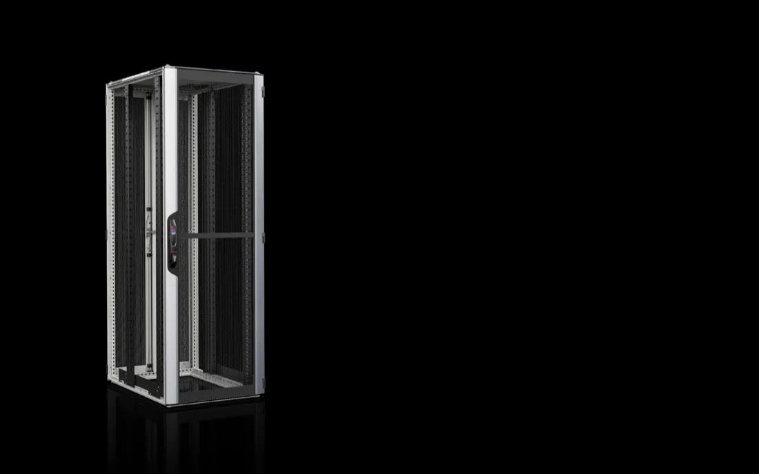 19-inch IT cabinet rated for high static load, front view
