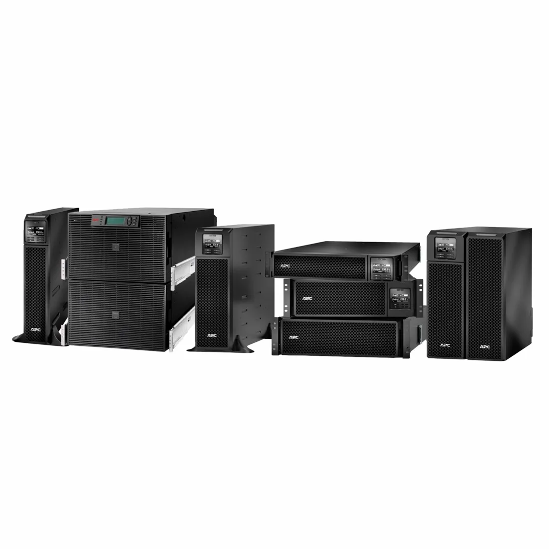 Rack-mount single-phase UPS with front display