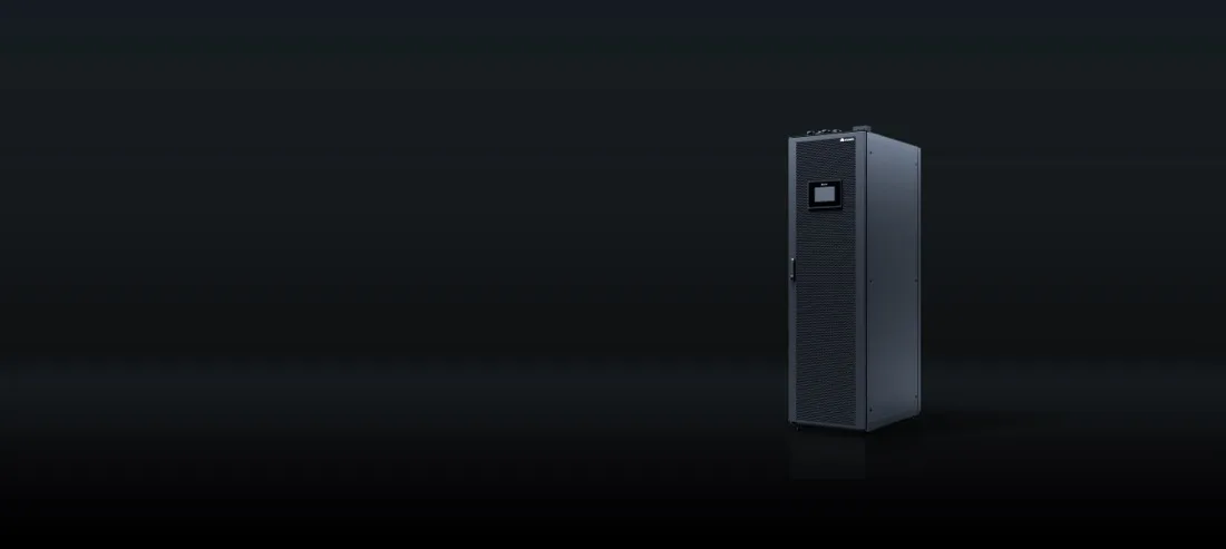 Lithium-ion battery cabinet for a three-phase UPS