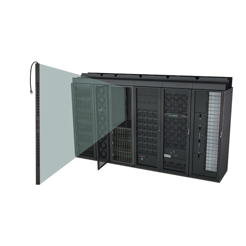 Schneider Electric Basic Rack PDU, vertical 0U unit pulled from a populated equipment rack