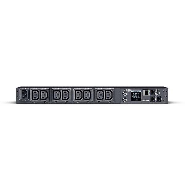 CyberPower Monitored PDU, 1U horizontal chassis with C13 outlets and status display