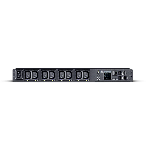 CyberPower Switched PDU, 1U horizontal chassis with C13 outlets and status display