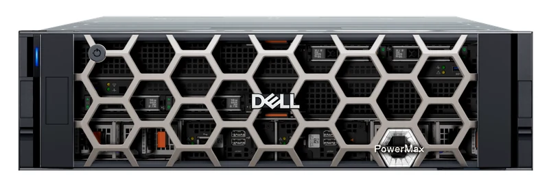 Dell PowerMax array, 3U chassis with hexagonal drive bays