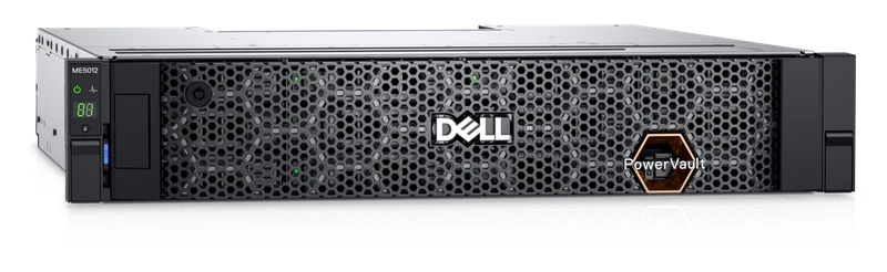 Dell PowerVault ME5012 array, 2U chassis with round drive bays