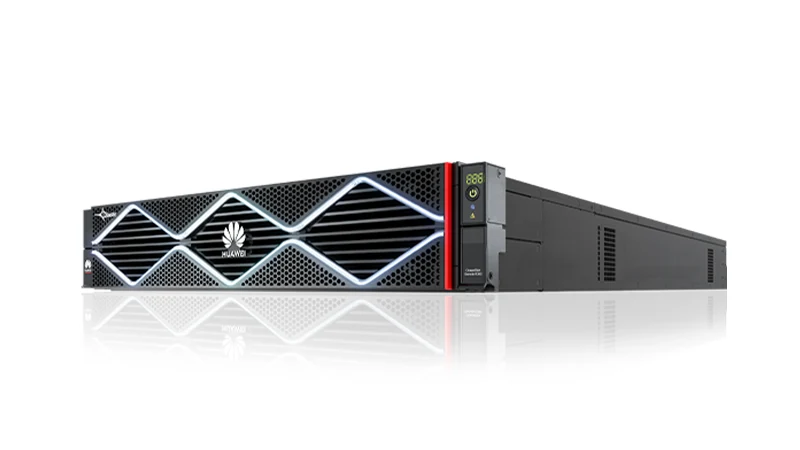 Huawei OceanStor Dorado controller enclosure, 2U chassis with diamond-pattern venting